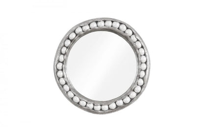Phillips Collection Pearl Mirror, Silver Leaf, White, 36"W (PH104196 YV0J07W3TG)