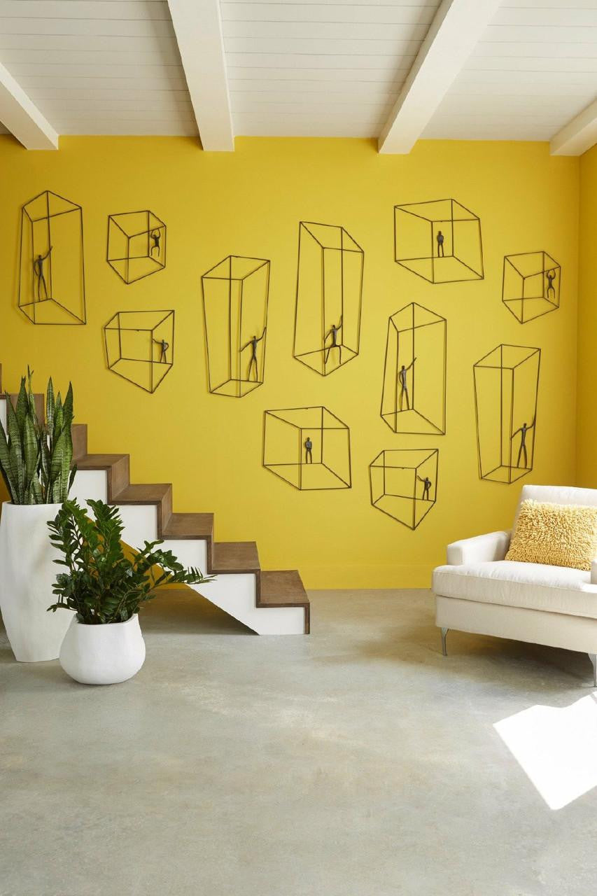 Phillips Collection Perspective Wall Sculpture, Hanging, Brown Rust, 15"W (TH97099 YV0J07W3TY)