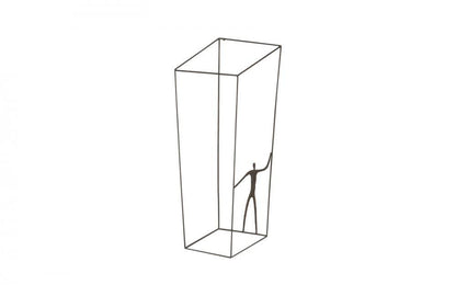 Phillips Collection Perspective Square Wall Sculpture Brown Rust