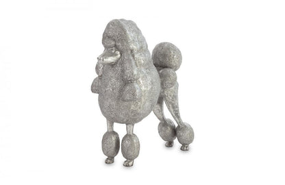 Phillips Collection Poodle Sculpture Silver Leaf