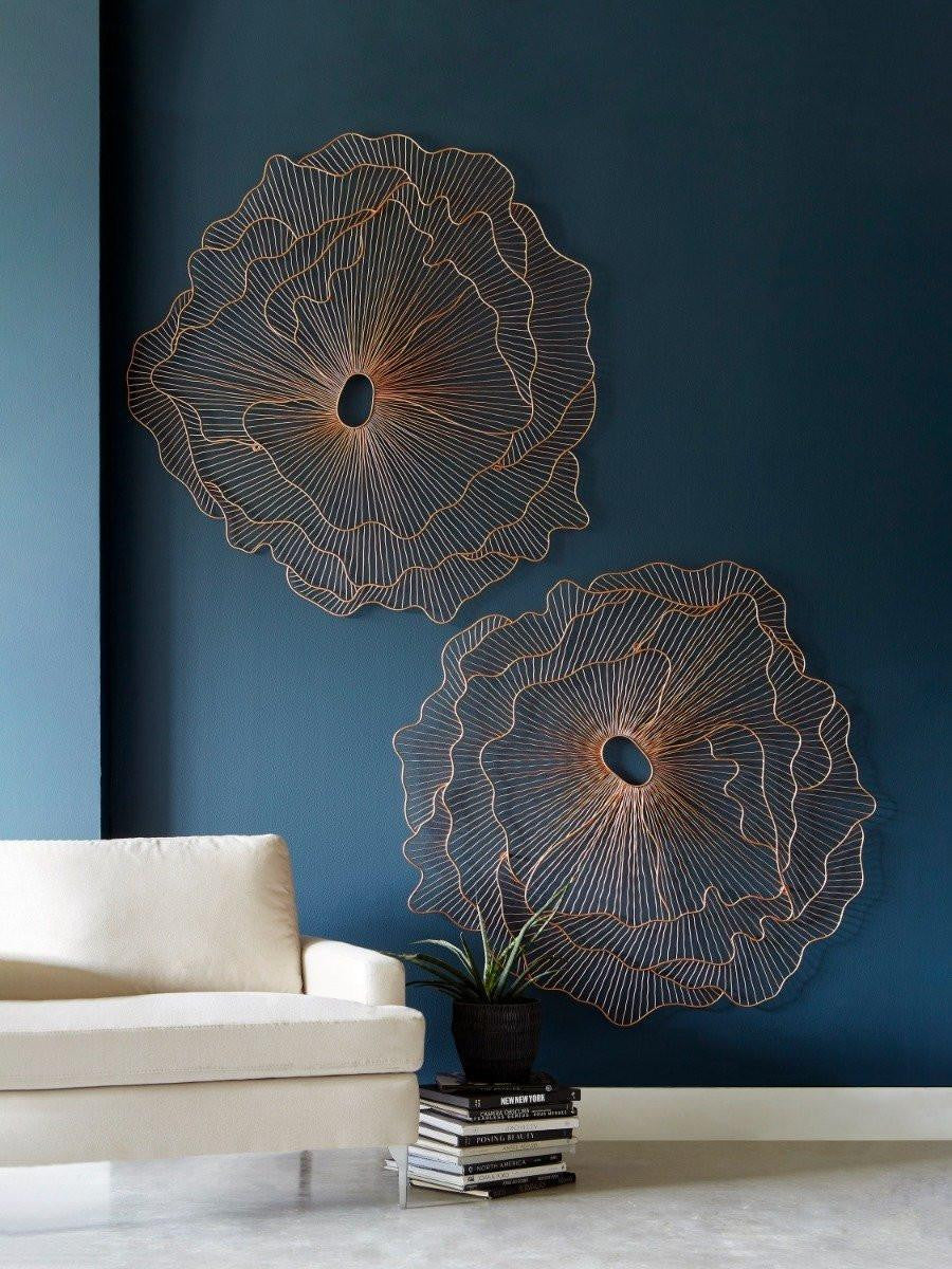 Phillips Collection Poppy Flower Wall Art, Large, Copper, 48"W (TH95114 YV0J07W3UY)