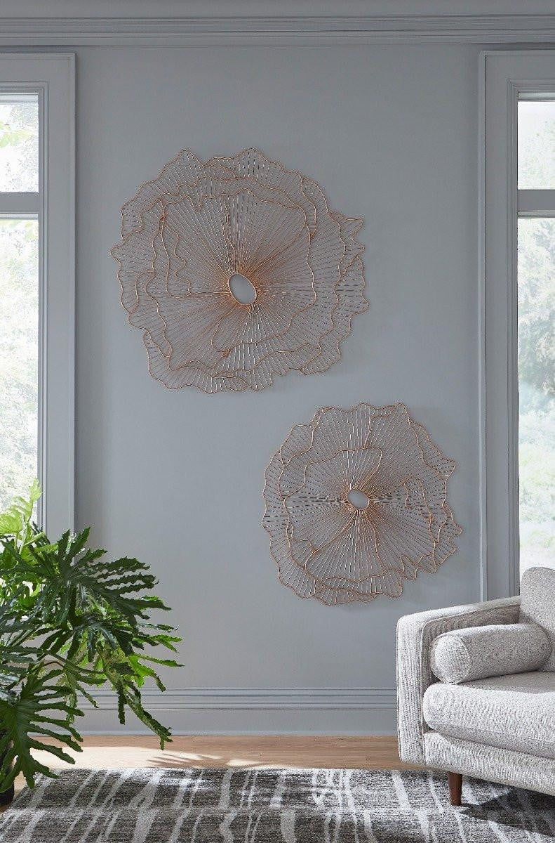 Phillips Collection Poppy Flower Wall Art, Small, Copper, 36"W (TH108863 YV0J07W3UZ)