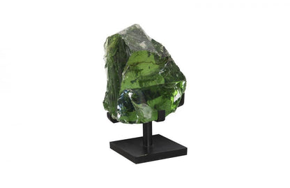 Phillips Collection Refractory Glass Sculpture Green