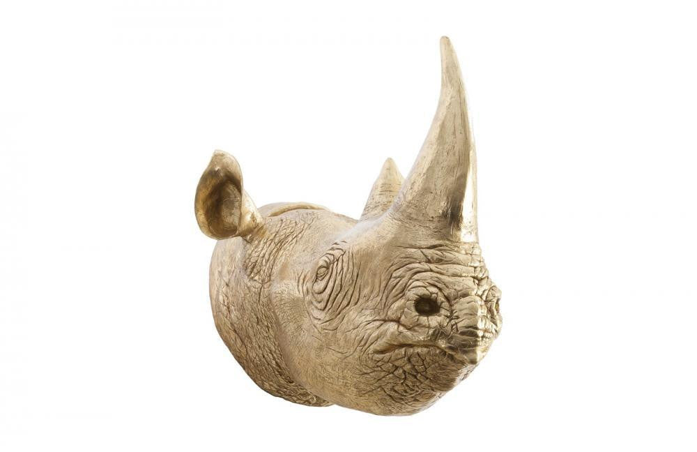 Phillips Collection Rhino Wall Art Gold Leaf