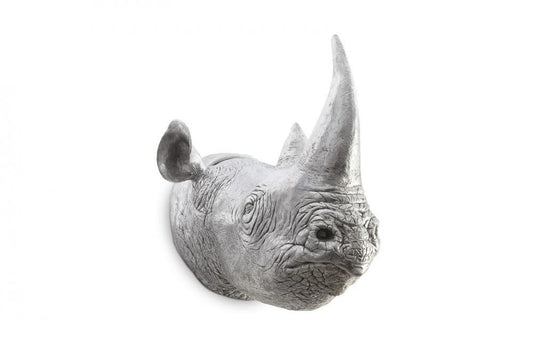 Phillips Collection Rhino Wall Art Silver Leaf