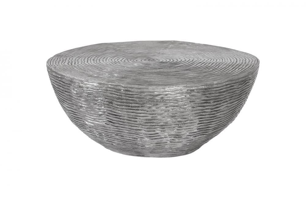 Phillips Collection Ripple Coffee Table Silver, Black