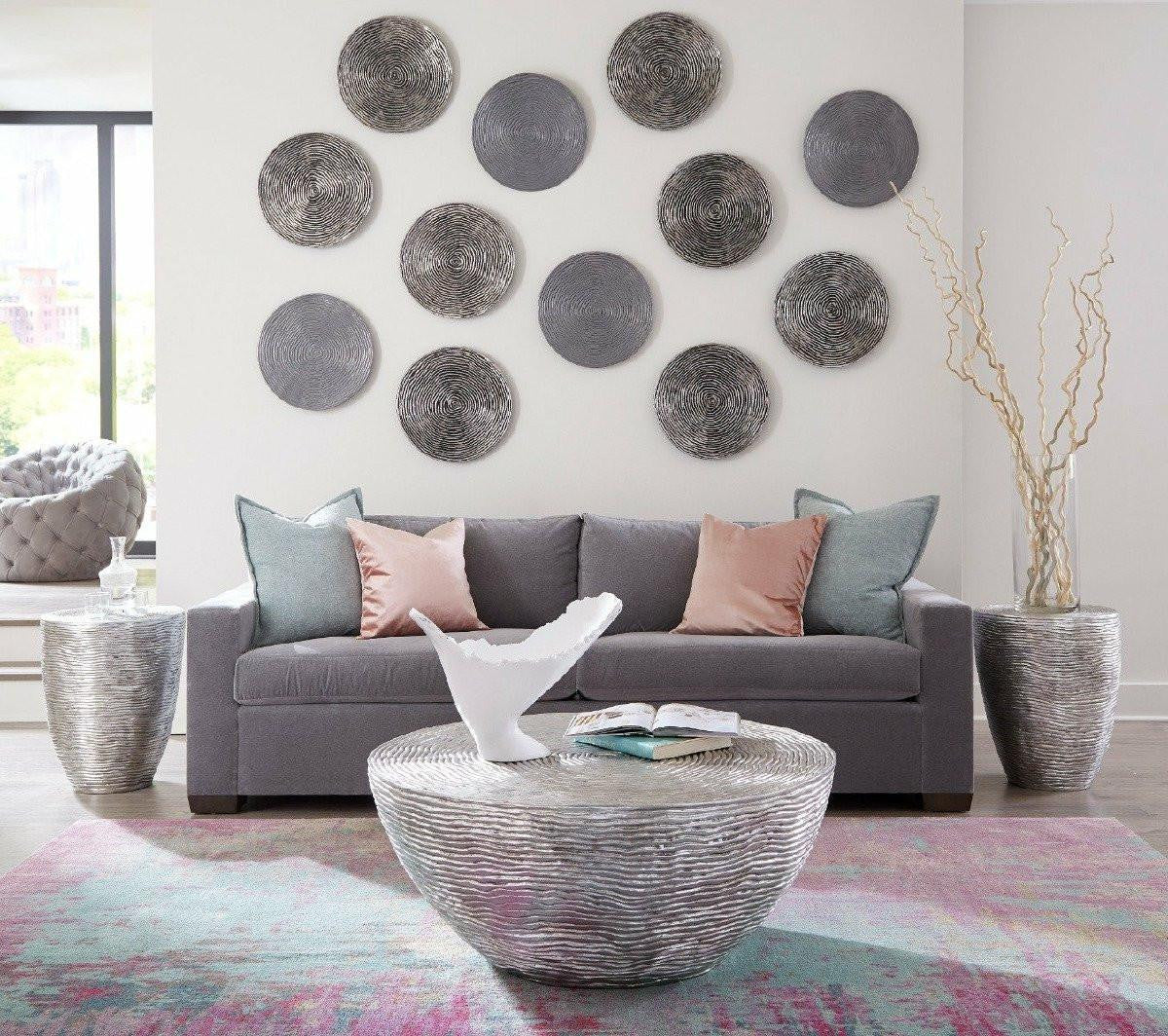 Phillips Collection Ripple Coffee Table, Silver Leaf, 40"W (PH102841 YV0J07W3VZ)