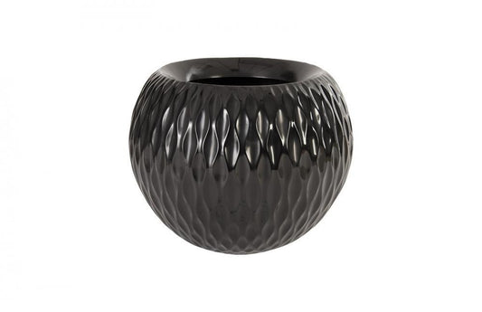 Phillips Collection Ripple Planter Black