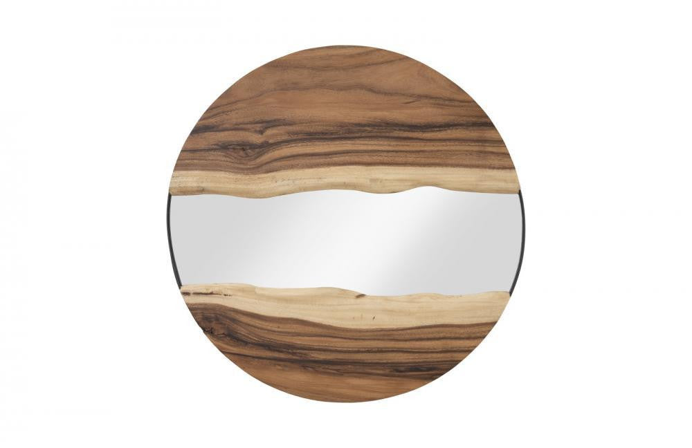 Phillips Collection River Mirror, Round, Chamcha, 36.5"W (TH103482 YV0J07W3WA)