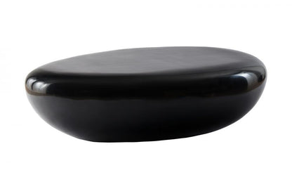 Phillips Collection River Stone Large Coffee Table Liquid Silver