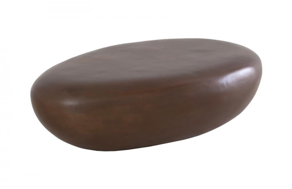 Phillips Collection River Stone Small Coffee Table Black