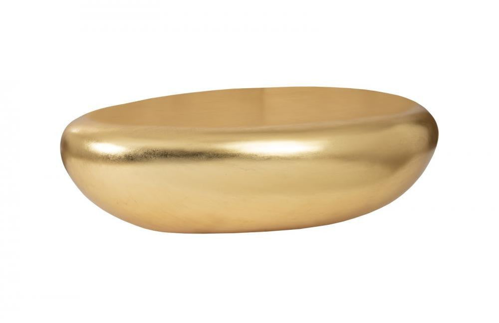 Phillips Collection River Stone Large Coffee Table Silver Leaf
