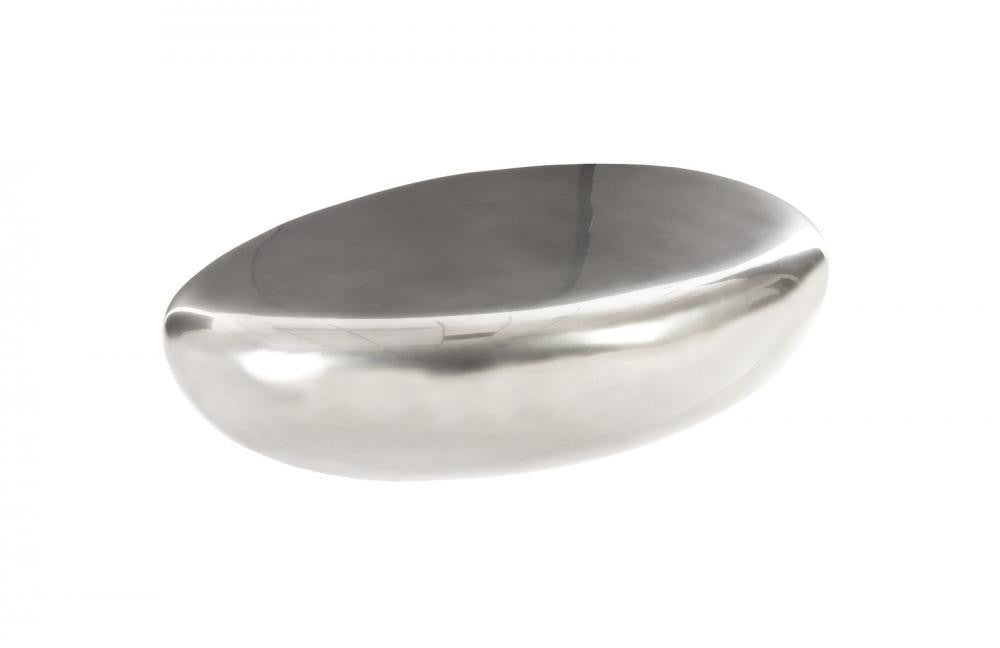 Phillips Collection River Stone Coffee Table, Large, Liquid Silver, 54"W (PH67800 YV0J07W4RX)