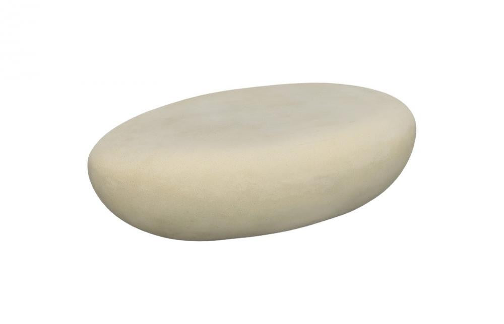 Phillips Collection River Stone Coffee Table, Large, Off-White, 54"W (PH64434 YV0J07W4T2)