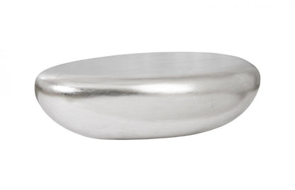 Phillips Collection River Stone Coffee Table, Large, Silver Leaf, 54"W (PH57486 YV0J07W4T4)