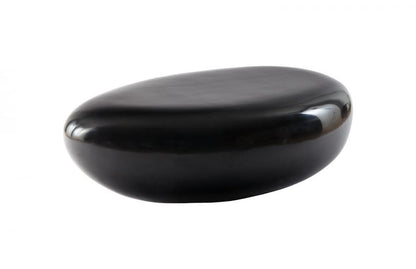 Phillips Collection River Stone Small Coffee Table Liquid Silver