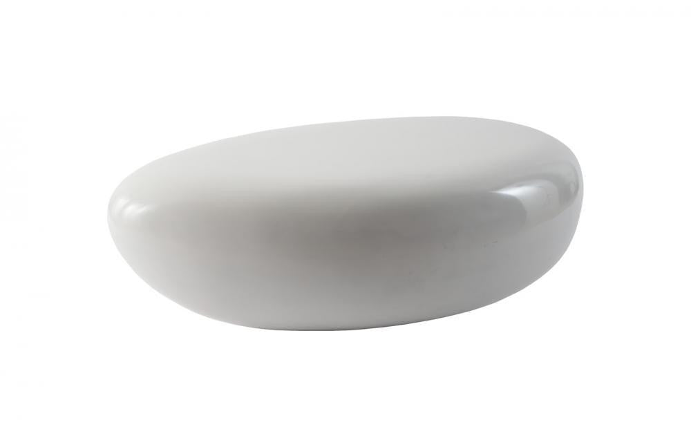 Phillips Collection River Stone Large Coffee Table Off-White