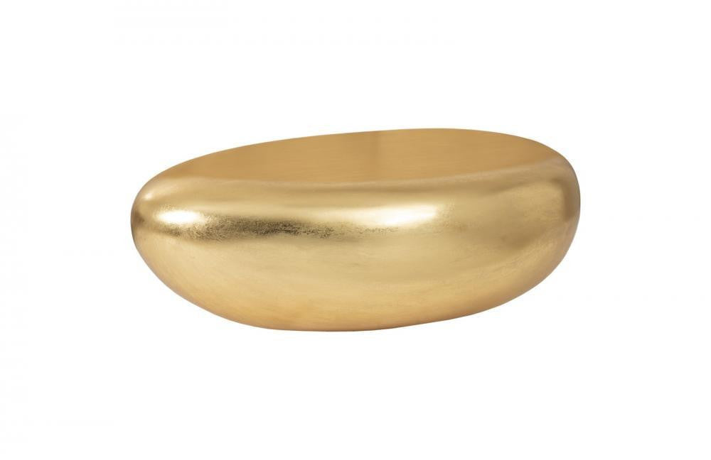 Phillips Collection River Stone Coffee Table, Small, Gold Leaf, 42"W (PH57483 YV0J07W4RU)