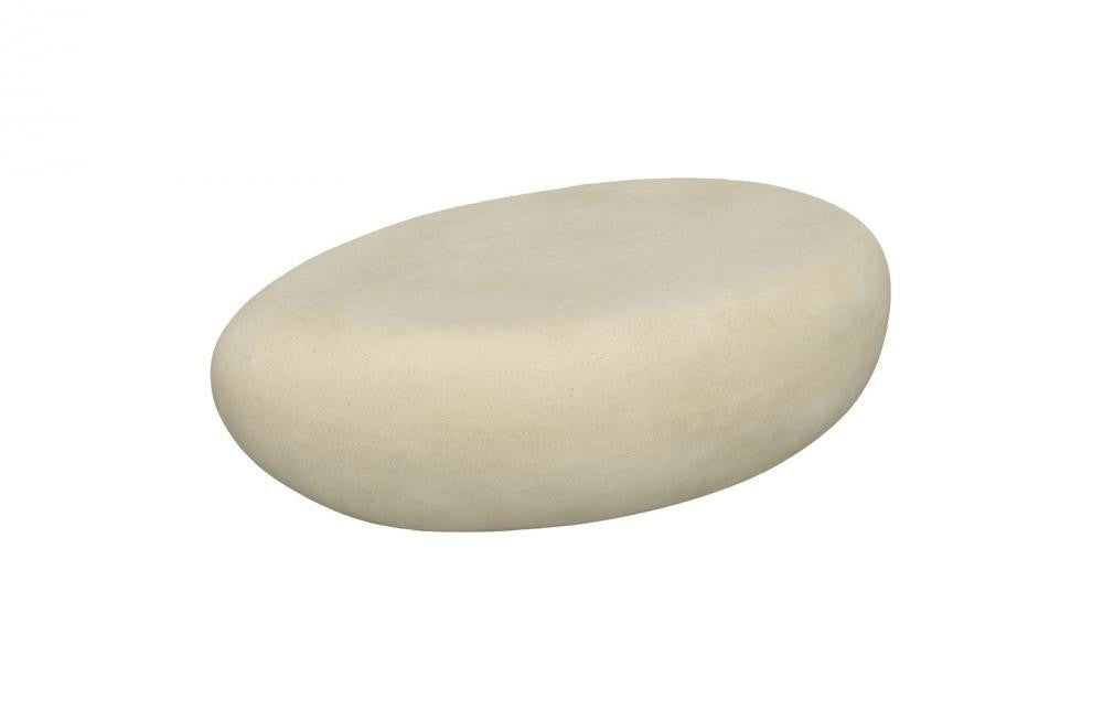 Phillips Collection River Stone Coffee Table, Small, Off-White, 42"W (PH64433 YV0J07W4T3)