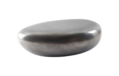 Phillips Collection River Stone Coffee Table, Small, Polished Aluminum, 42"W (PH68783 YV0J07W4T0)