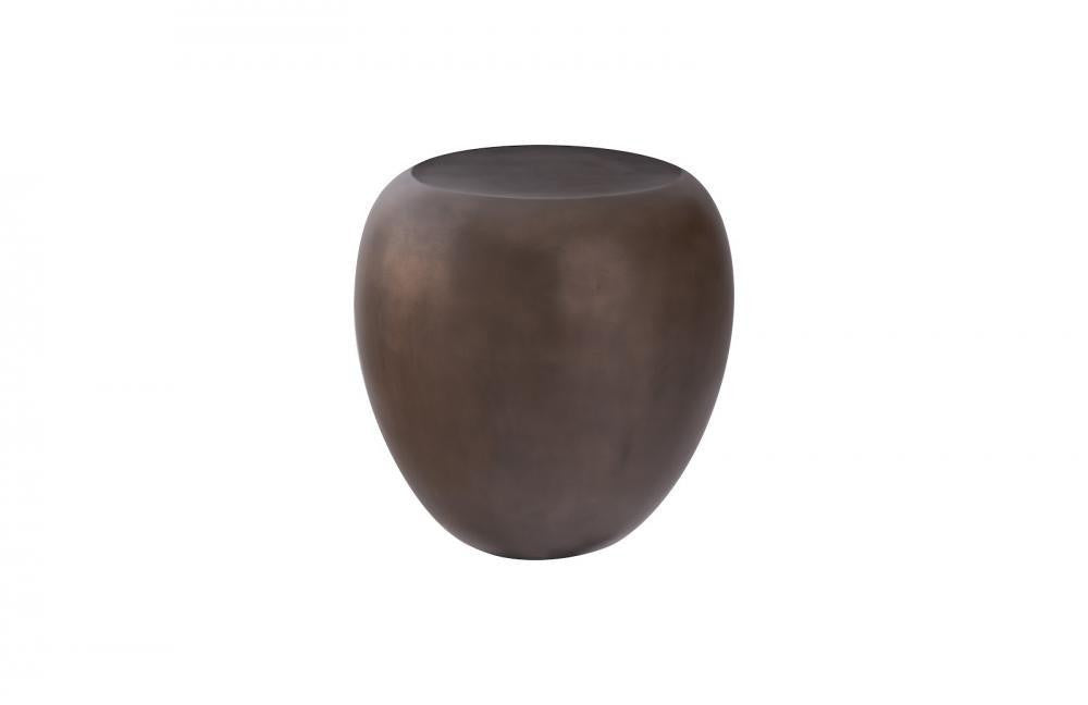 Phillips Collection River Stone Side Table Glossy White