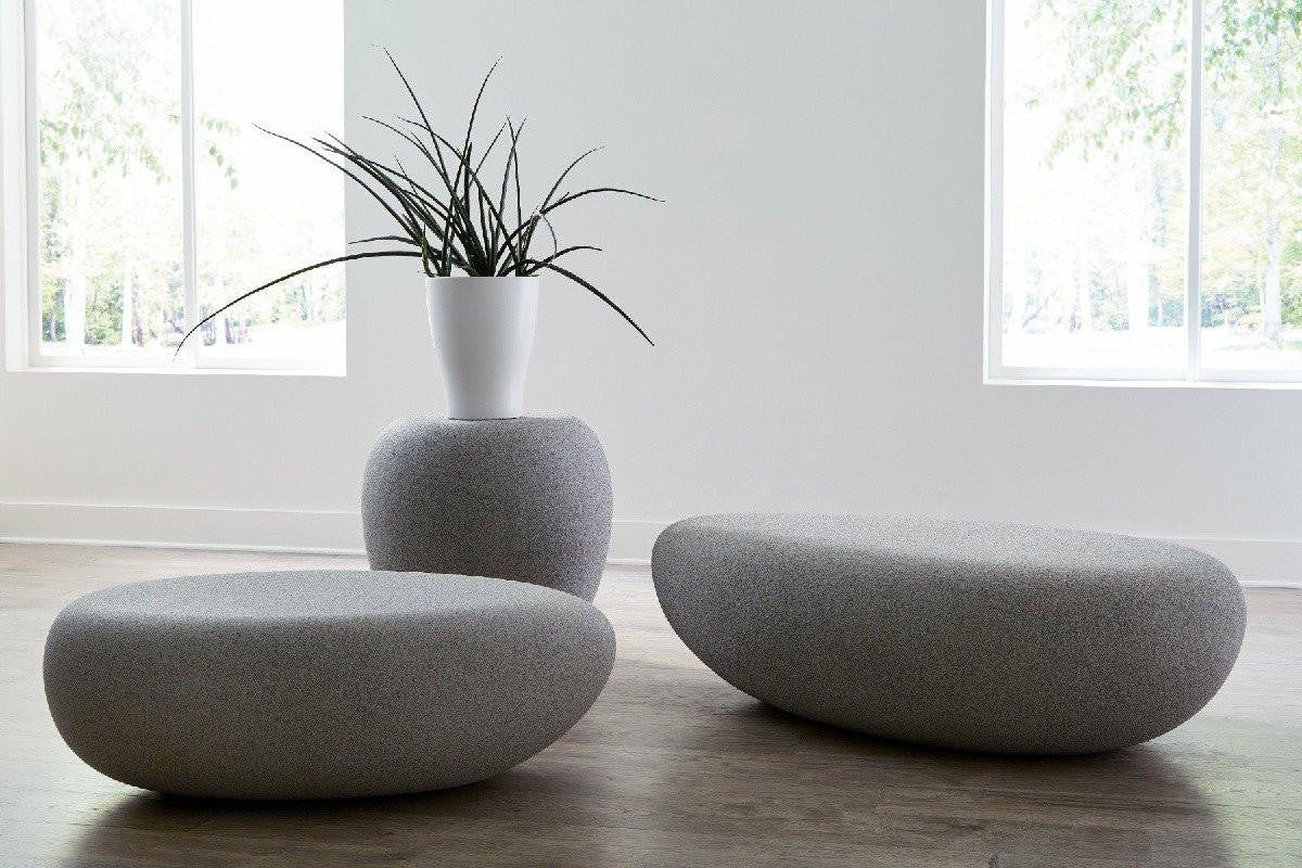 Phillips Collection River Stone Side Table Off-White