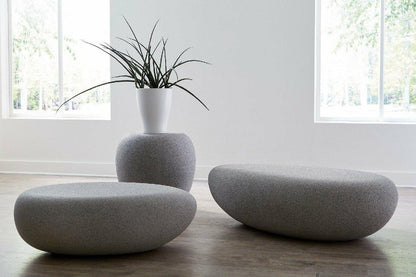 Phillips Collection River Stone Side Table Off-White
