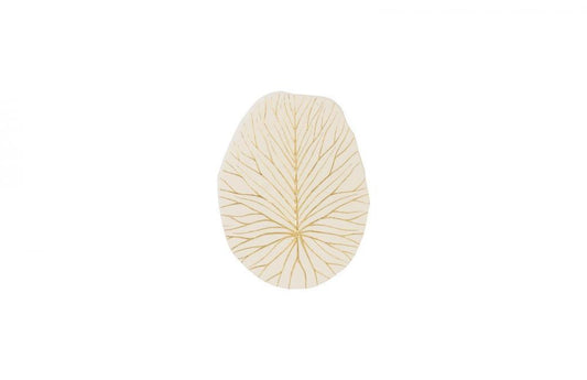 Phillips Collection Rivulet Wall Tile White, Gold Leaf