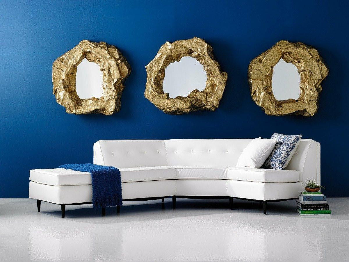 Phillips Collection Rock Pond Wide Mirror Silver Leaf