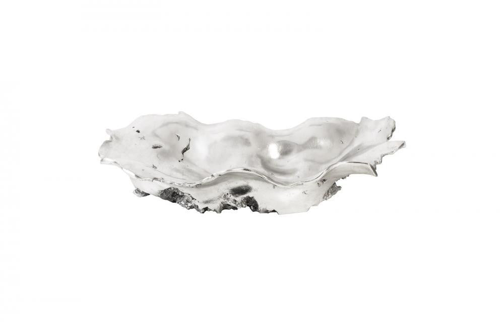 Phillips Collection Rose Wood Burled Bowl Silver