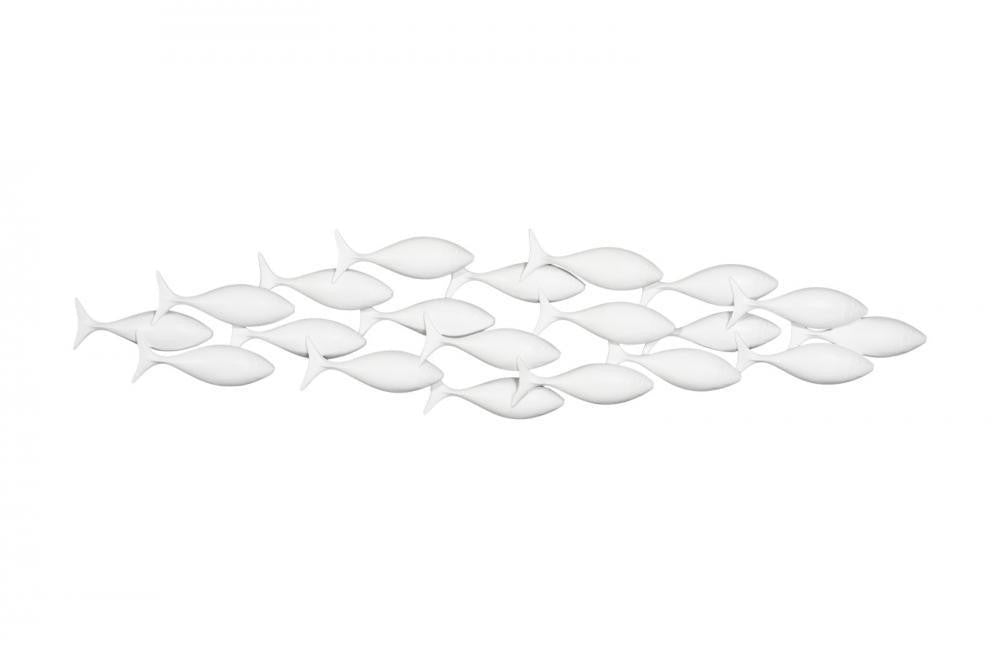 Phillips Collection School of Fish Wall Art White