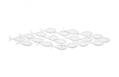 Phillips Collection School of Fish Wall Art White