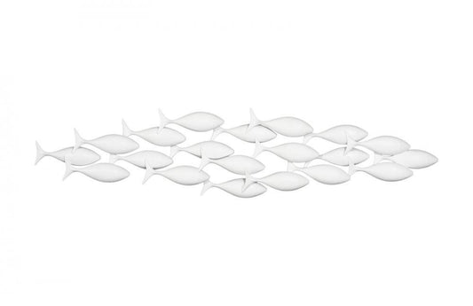 Phillips Collection School of Fish Wall Art White