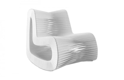 Phillips Collection Seat Belt Rocking Chair White