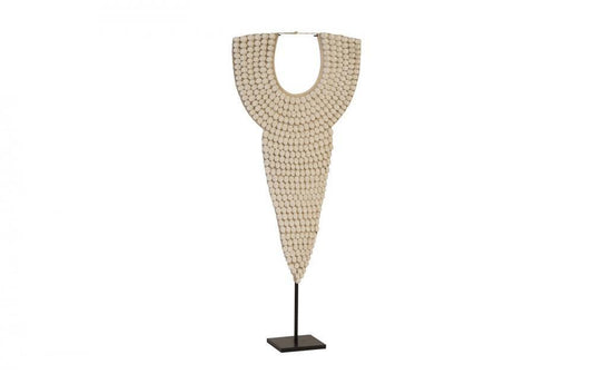 Phillips Collection Shell Necklace Sculpture Beige