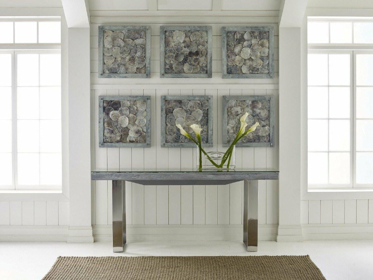 Phillips Collection Shell Wall Tile, Gray, 21"H x 21"W x 2"D (PH83147 YV0J07W5RN)