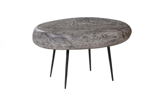 Phillips Collection Skipping Stone Side Table Graystone, Black