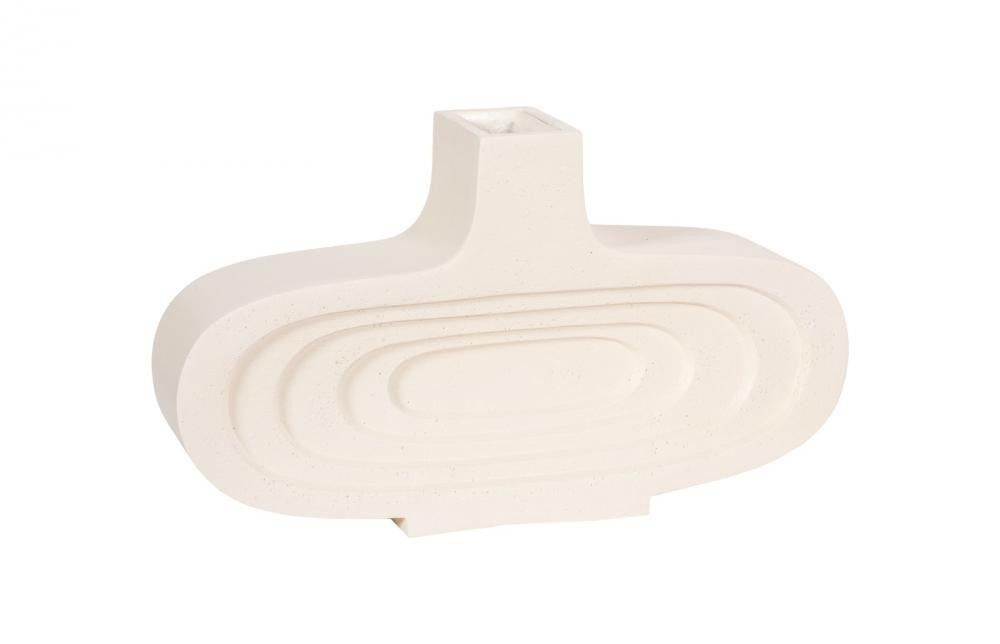Phillips Collection Sonic Wide Vase Off-White