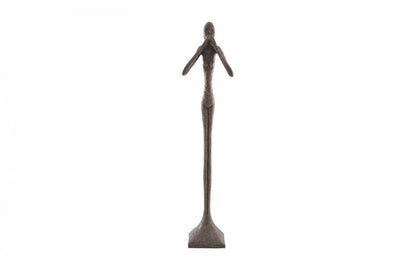 Phillips Collection Speak-No-Evil Large Slender Sculpture Silver Leaf