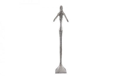 Phillips Collection Speak-No-Evil Small Slender Sculpture Silver Leaf