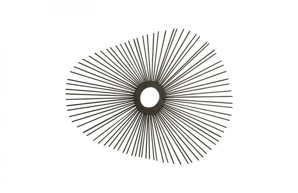 Phillips Collection Spoke Round Mirror Charcoal