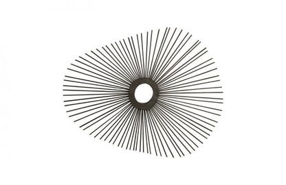 Phillips Collection Spoke Round Mirror Charcoal