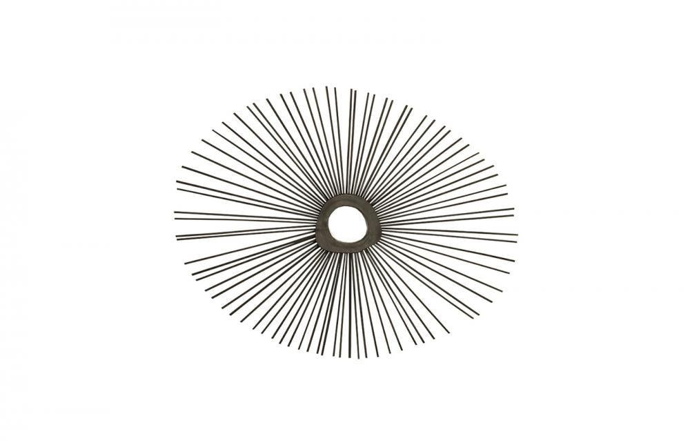Phillips Collection Spoke Mirror, Round, Charcoal, 55"W (TH75403 YV0J07W5U5)