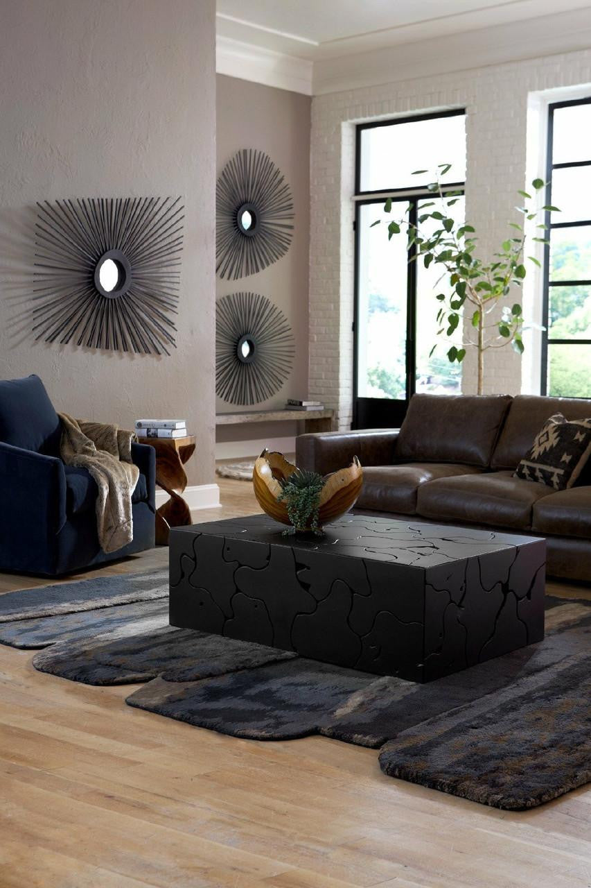 Phillips Collection Spoke Mirror, Round, Charcoal, 55"W (TH75403 YV0J07W5U5)