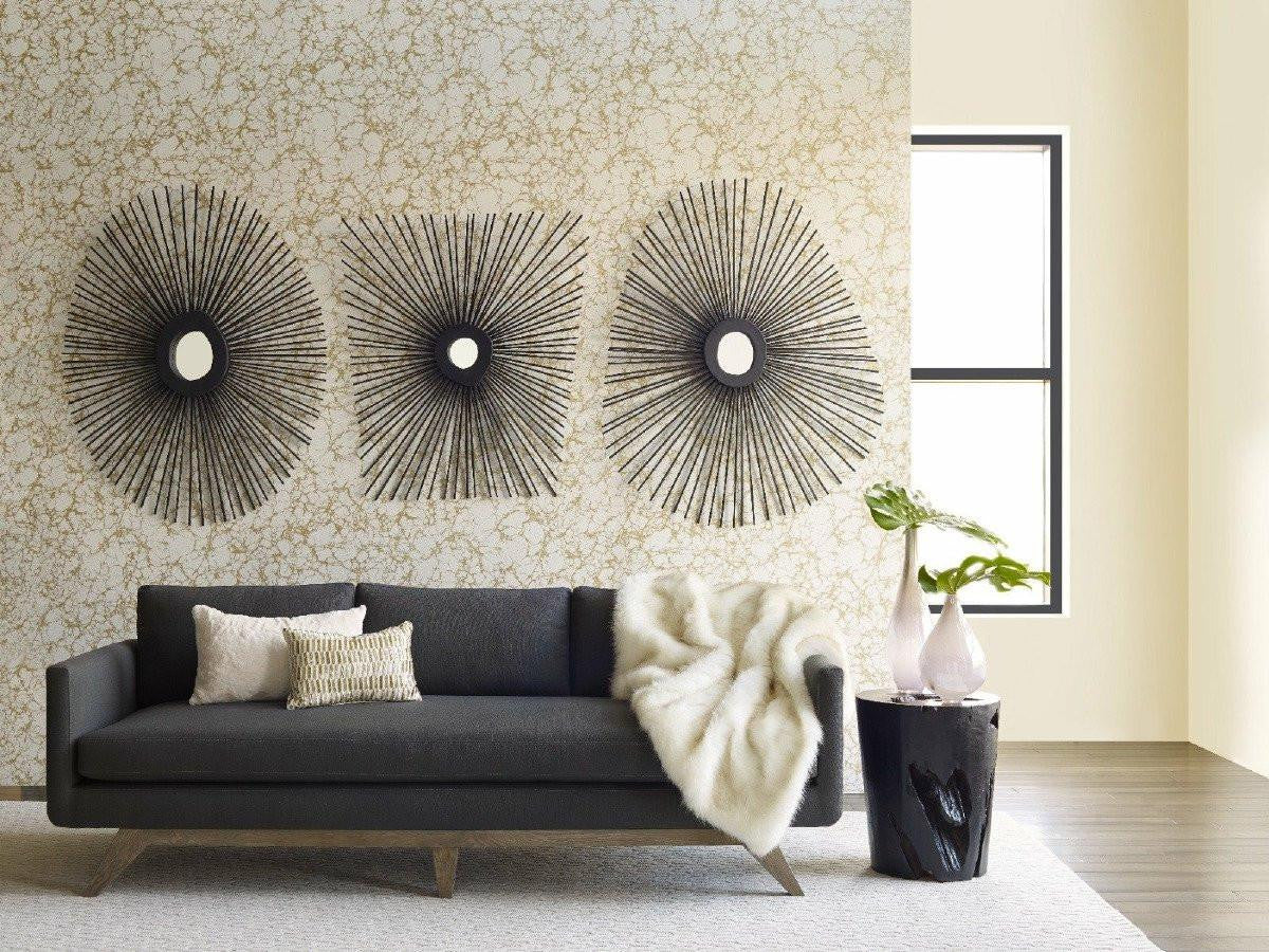 Phillips Collection Spoke Mirror, Round, Charcoal, 55"W (TH75403 YV0J07W5U5)