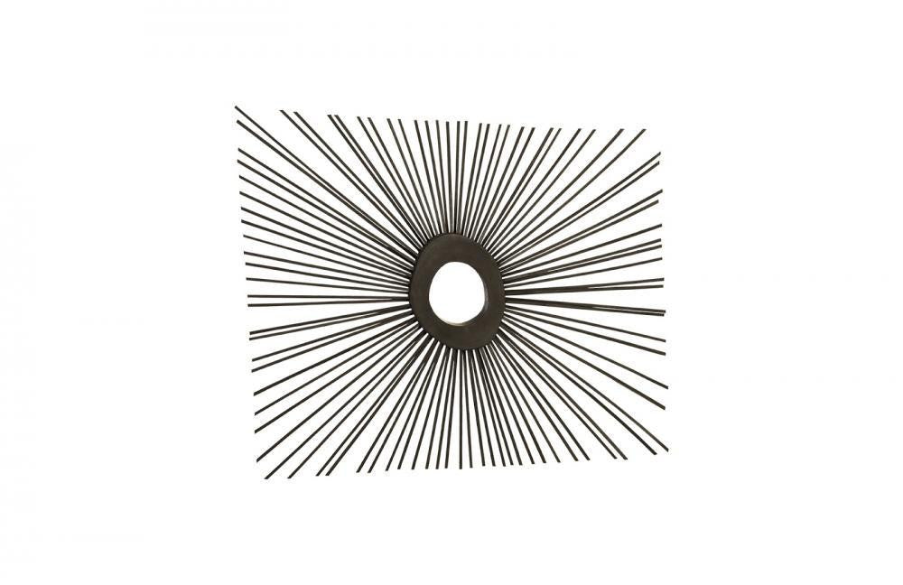 Phillips Collection Spoke Square Mirror Charcoal