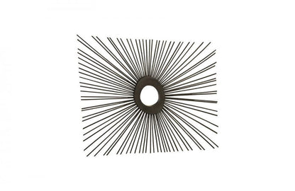 Phillips Collection Spoke Square Mirror Charcoal