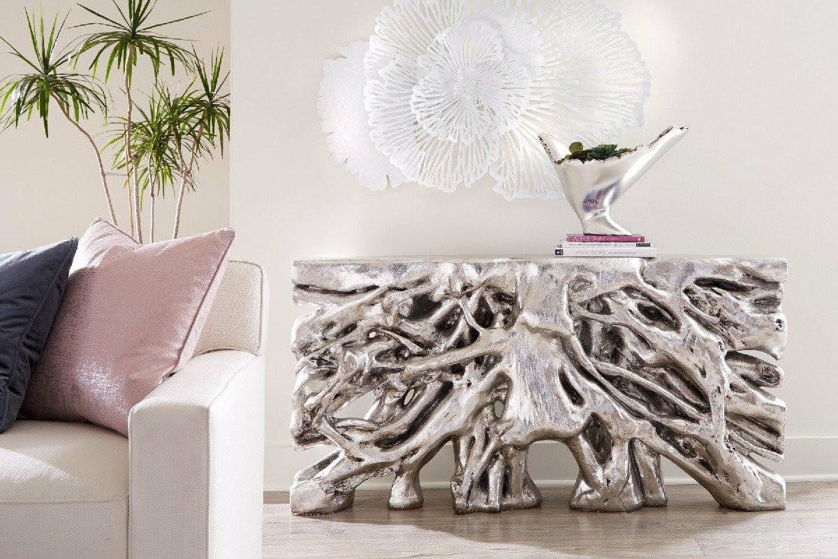 Phillips Collection Square Root Console, Silver Leaf, 60"W (PH67479 YV0J07W5U8)