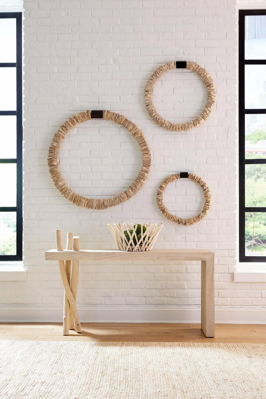 Phillips Collection Stacked Wall Ring Wall Sculpture Ivory