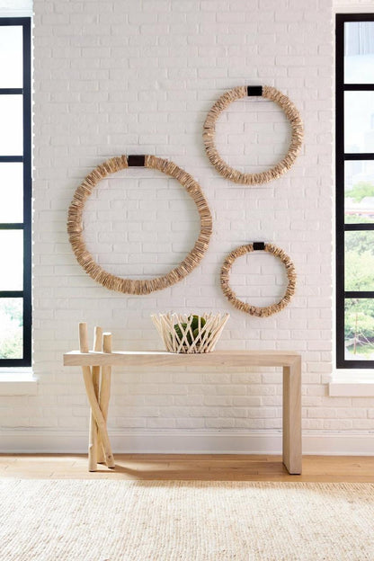 Phillips Collection Stacked Wall Ring Wall Sculpture Ivory